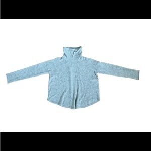 Cullen Sweater Gray Plush 100% Cashmere Boxy Large Pockets Women’s L